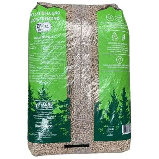 Pellet in legno di abete bancale da 70 sacchi